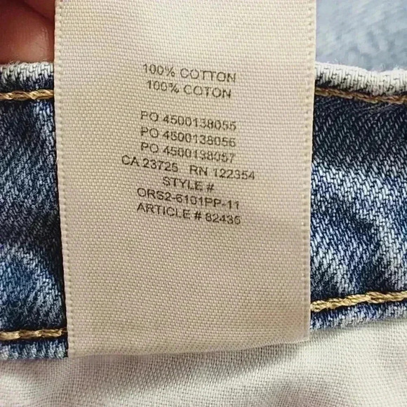 Aritzia Sunday Best Women's Baggy Jeans High Rise 100% Cotton Size 26 Wide Leg - Picture 6 of 7